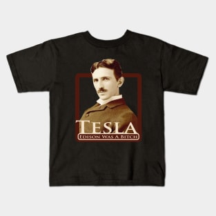 tesla trumps edison Kids T-Shirt